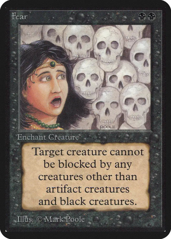 Fear [Alpha Edition] - MTG Single
