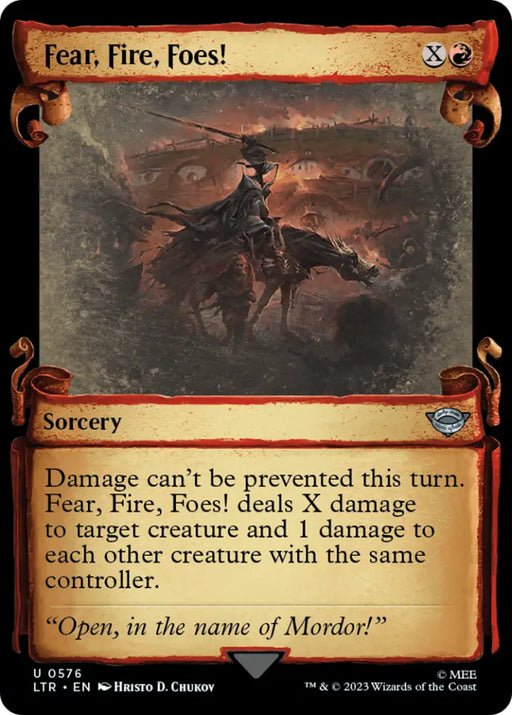 Fear Fire Foes! [The Lord of the Rings: Tales of Middle-Earth Showcase Scrolls] - MTG Single