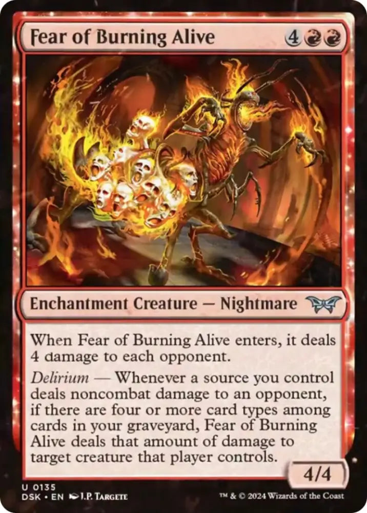 Fear of Burning Alive [Duskmourn: House of Horror] - MTG Single