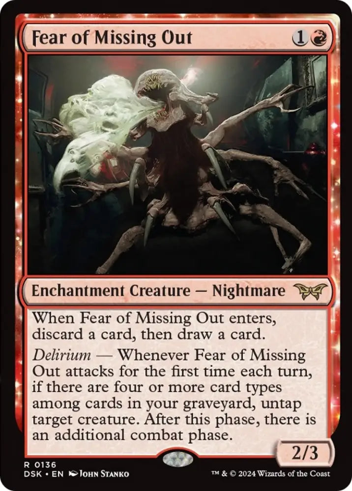 Fear of Missing Out [Duskmourn: House of Horror] - MTG Single