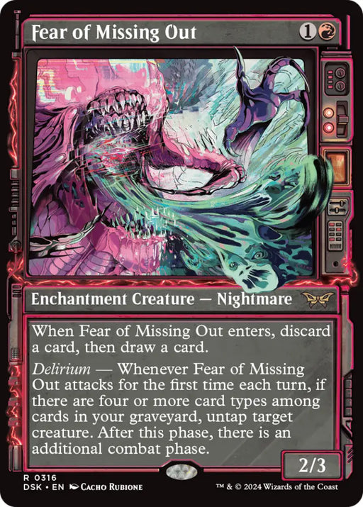Fear of Missing Out (Showcase) [Duskmourn: House of Horror] - MTG Single