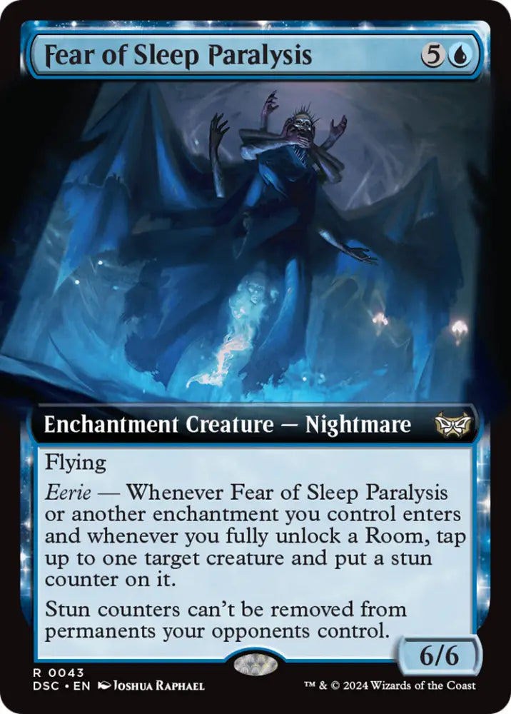Fear of Sleep Paralysis (Extended Art) [Duskmourn: House of Horror Commander] - MTG Single