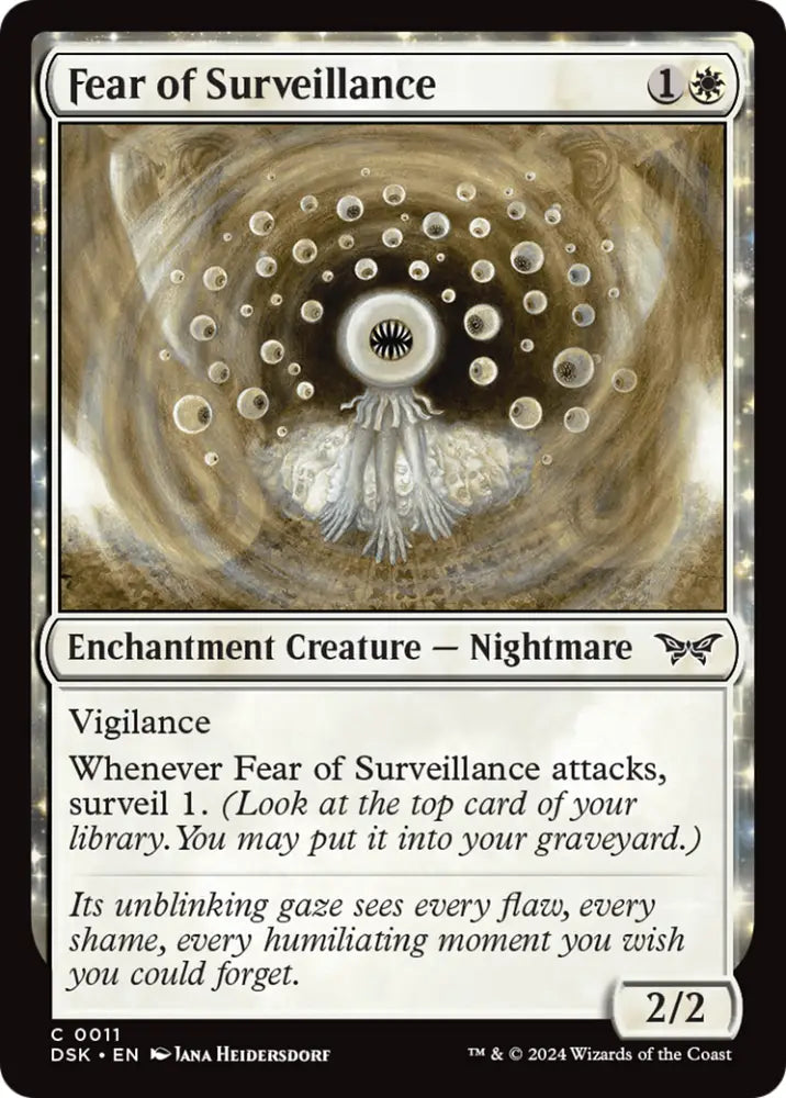 Fear of Surveillance [Duskmourn: House of Horror] - MTG Single