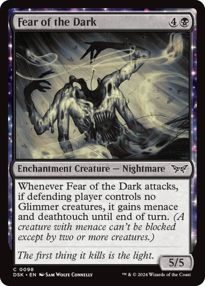 Fear of the Dark [Duskmourn: House of Horror] - MTG Single