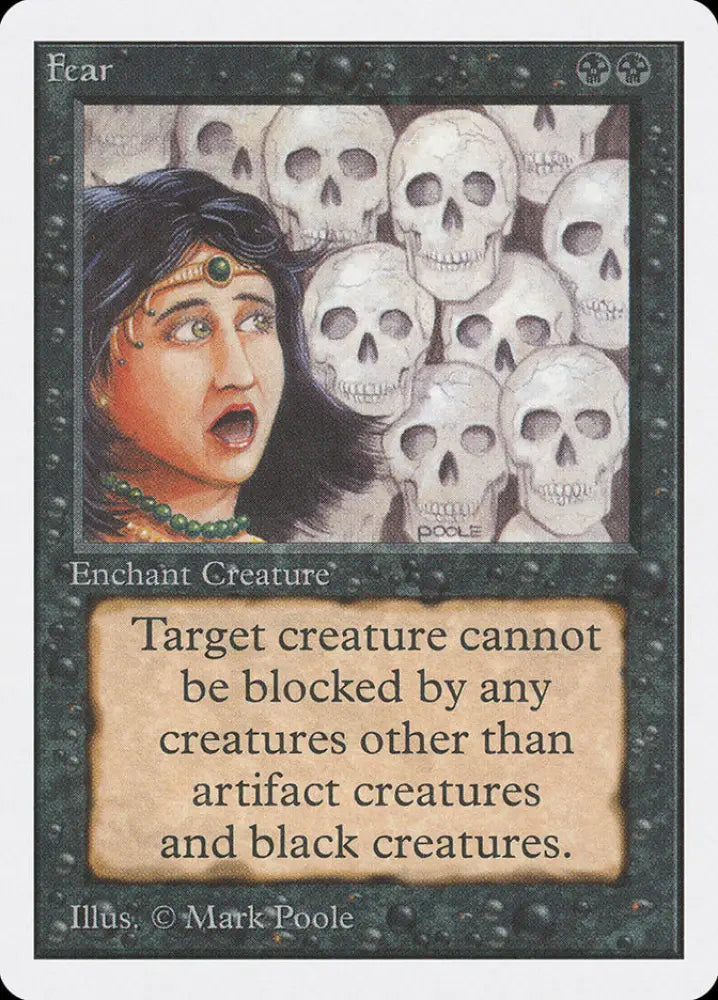 Fear [Unlimited Edition] - MTG Single
