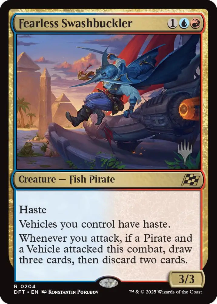 Fearless Swashbuckler (Promo Pack) [Aetherdrift Promos] - MTG Single