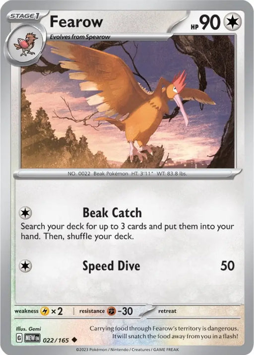 Fearow (022/165) [Scarlet & Violet 151] - Pokemon Single
