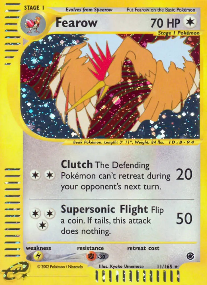 Fearow (11/165) [Expedition: Base Set] - Pokemon Single