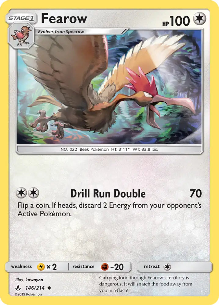 Fearow (146/214) [Sun & Moon: Unbroken Bonds] - Pokemon Single