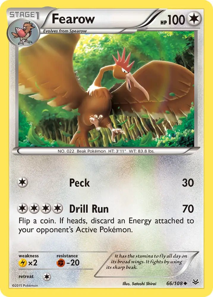 Fearow (66/108) [XY: Roaring Skies] - Pokemon Single