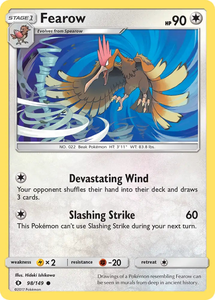 Fearow (98/149) [Sun & Moon: Base Set] - Pokemon Single