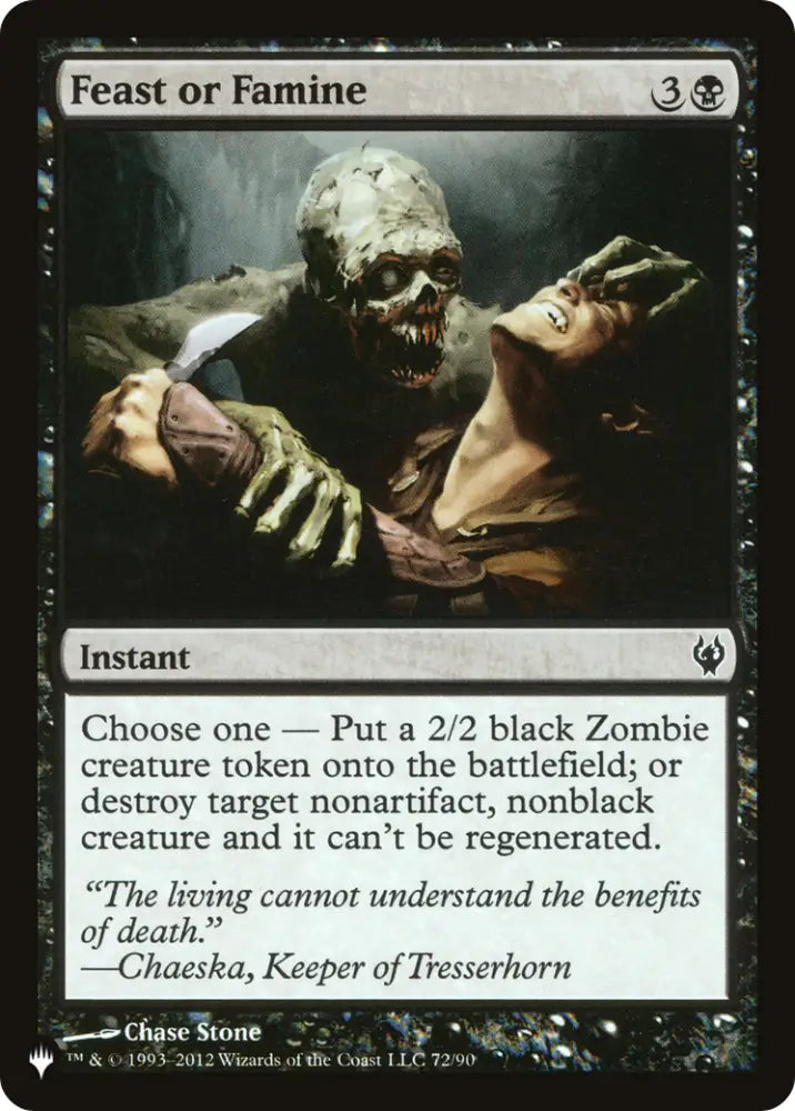 Feast or Famine [The List] - MTG Single