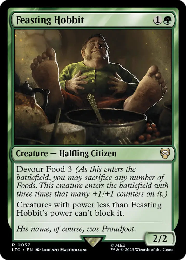 Feasting Hobbit [The Lord of the Rings: Tales of Middle-Earth Commander] - MTG Single