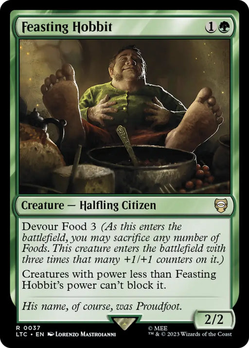 Feasting Hobbit [The Lord of the Rings: Tales of Middle-Earth Commander] - MTG Single