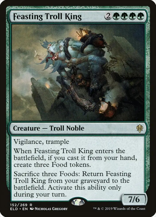 Feasting Troll King [Throne of Eldraine] - MTG Single