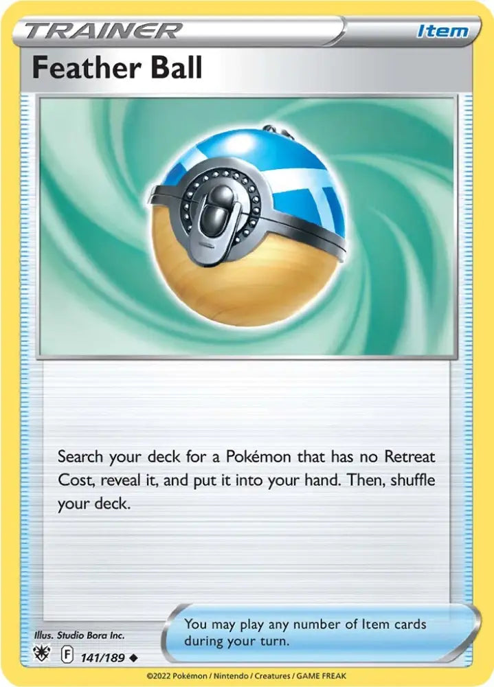 Feather Ball (141/189) [Sword & Shield: Astral Radiance] - Pokemon Single