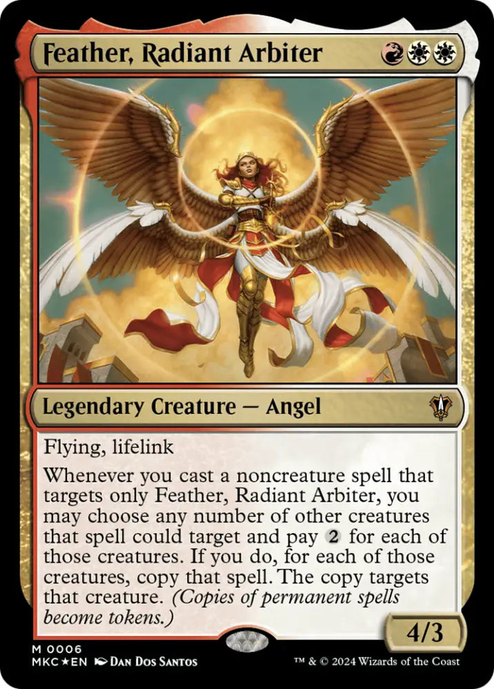 Feather Radiant Arbiter [Murders at Karlov Manor Commander] - MTG Single