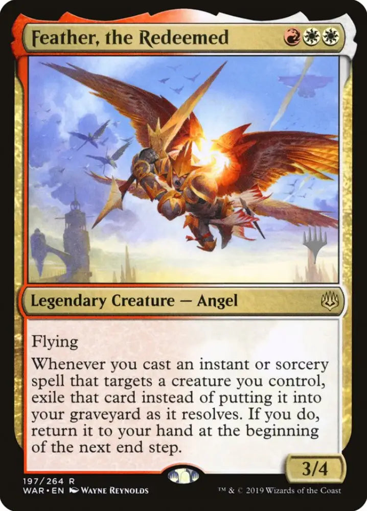 Feather the Redeemed (Promo Pack) [War of the Spark Promos] - MTG Single