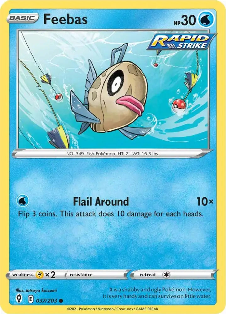 Feebas (037/203) [Sword & Shield: Evolving Skies] - Pokemon Single