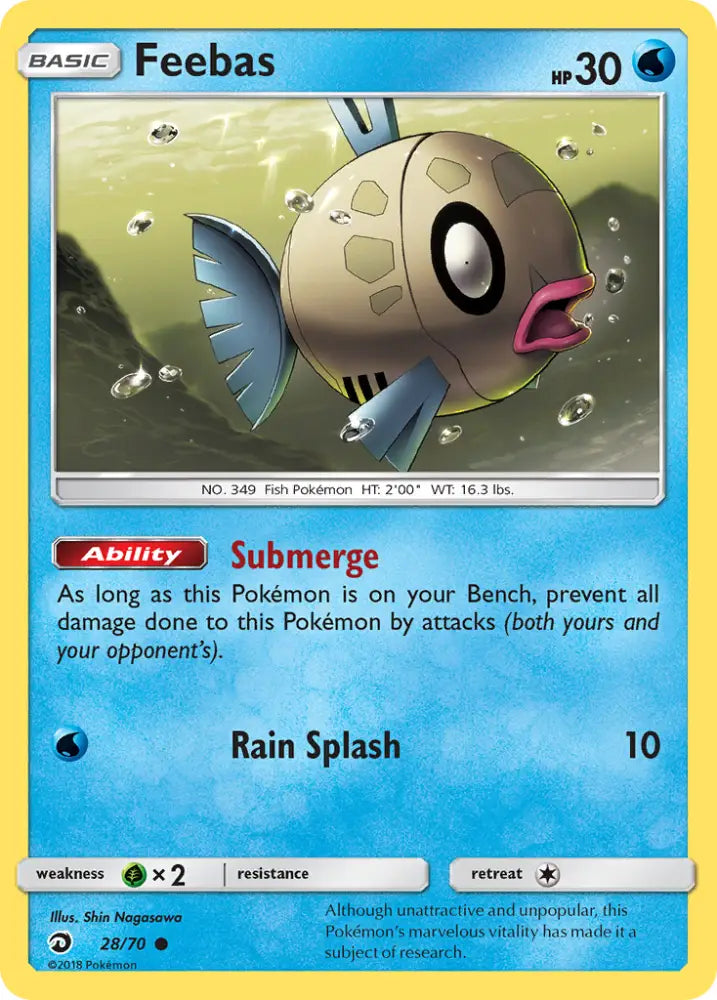 Feebas (28/70) [Sun & Moon: Dragon Majesty] - Pokemon Single