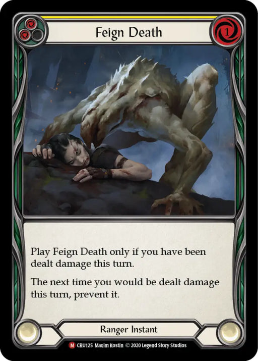 Feign Death [Crucible of War 1st Edition] 1st Edition Rainbow Foil - Flesh And Blood Single