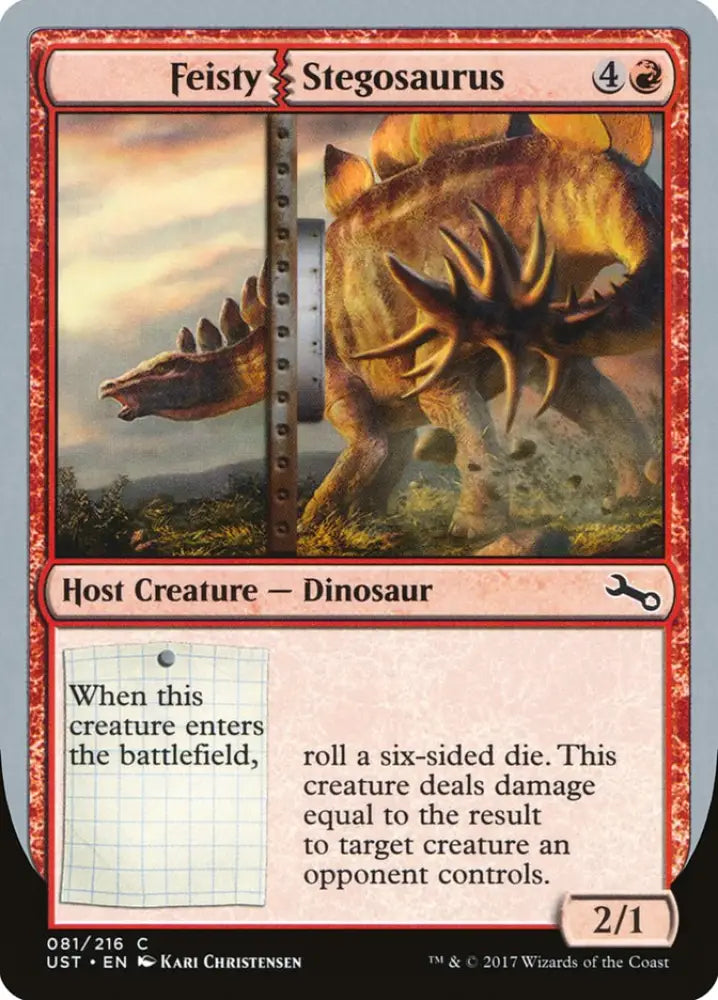 Feisty Stegosaurus [Unstable] - MTG Single