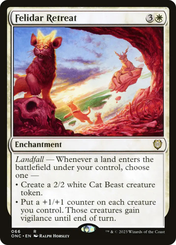 Felidar Retreat [Phyrexia: All Will Be One Commander] - MTG Single