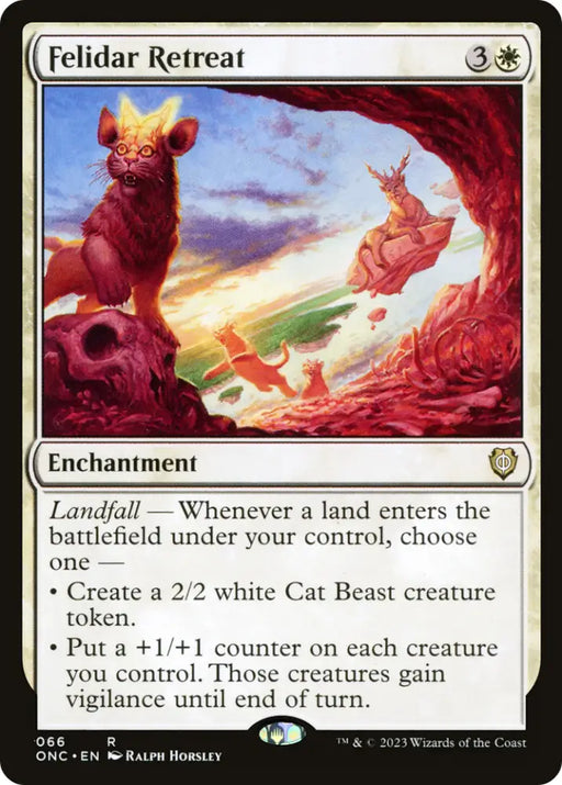 Felidar Retreat [Phyrexia: All Will Be One Commander] - MTG Single