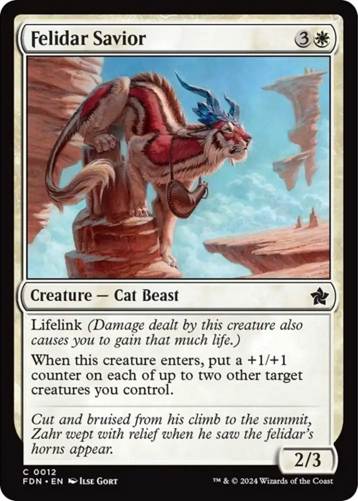 Felidar Savior [Foundations] - MTG Single