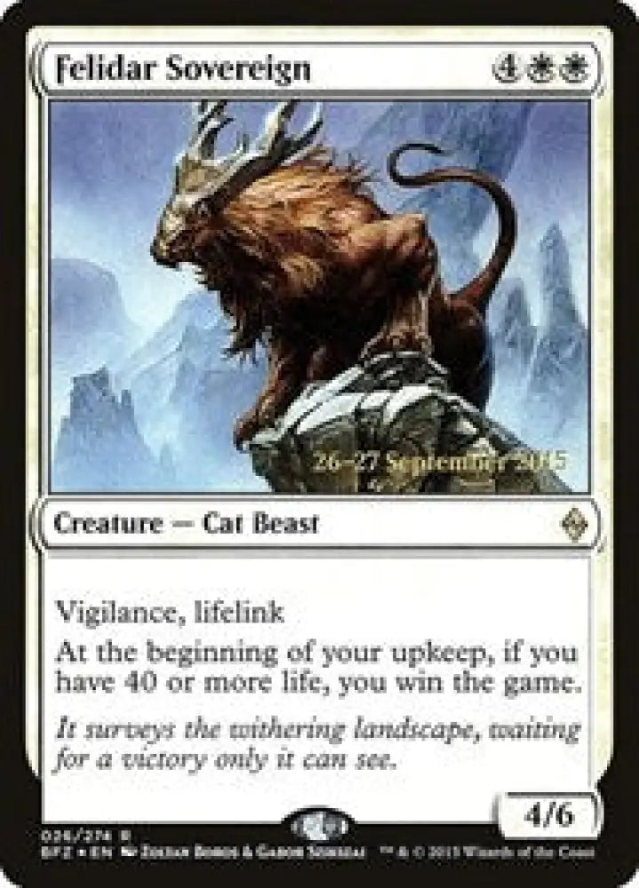 Felidar Sovereign (26) [Prerelease Cards]