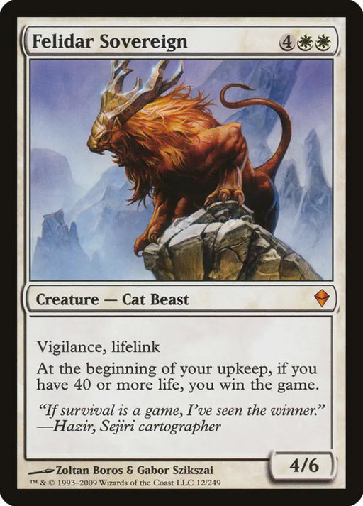 Felidar Sovereign [Zendikar] - MTG Single