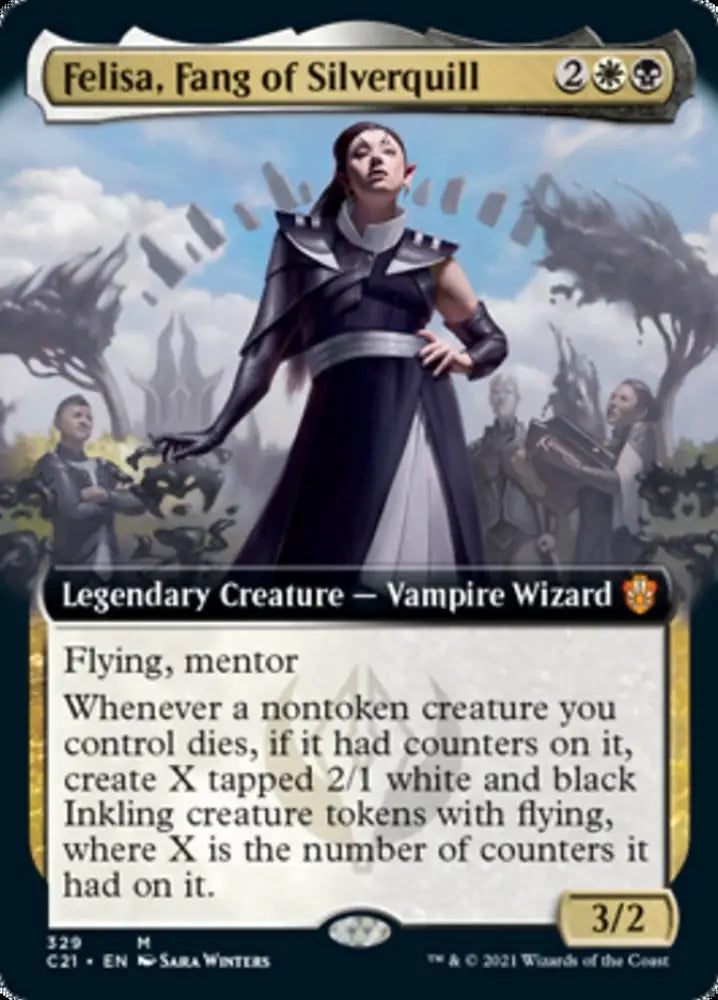 Felisa Fang of Silverquill (Extended Art) [Commander 2021] - MTG Single