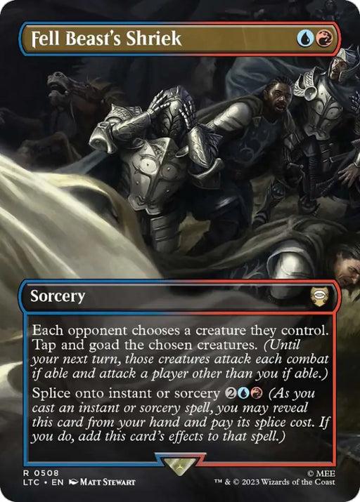 Fell Beast’s Shriek (Borderless) [The Lord of the Rings: Tales of Middle-Earth Commander] - MTG Single