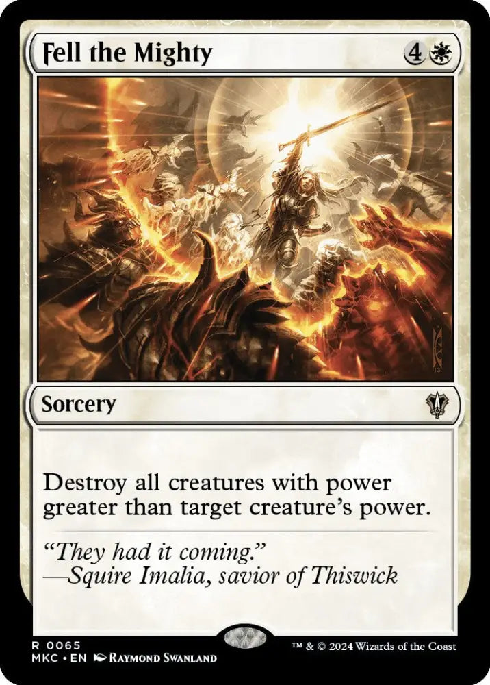 Fell the Mighty [Murders at Karlov Manor Commander] - MTG Single