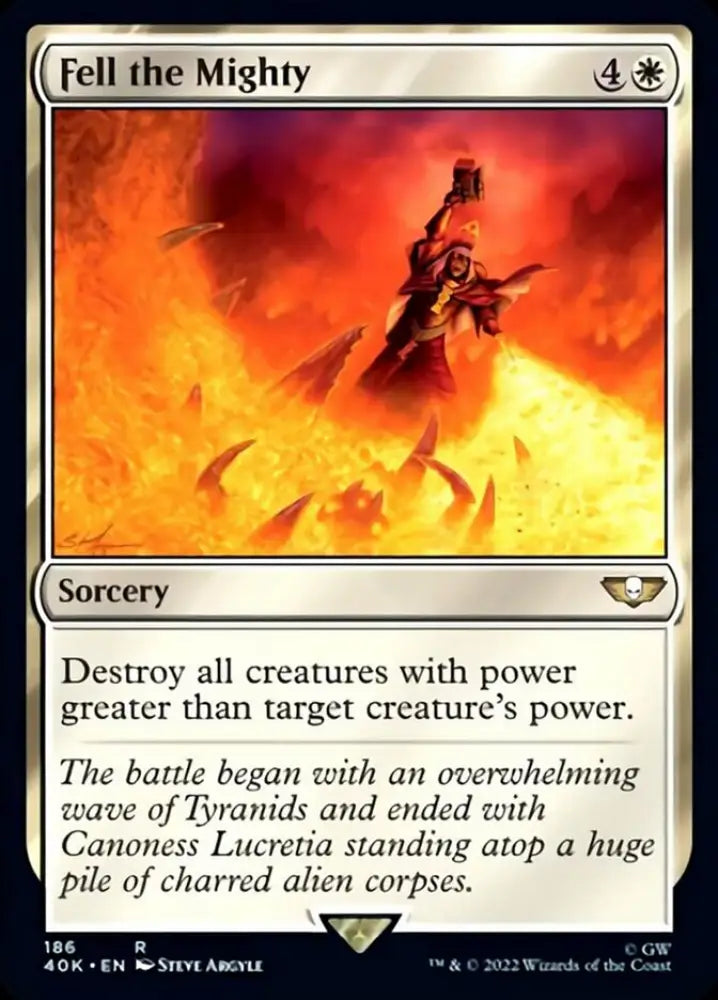 Fell the Mighty [Warhammer 40,000] - MTG Single