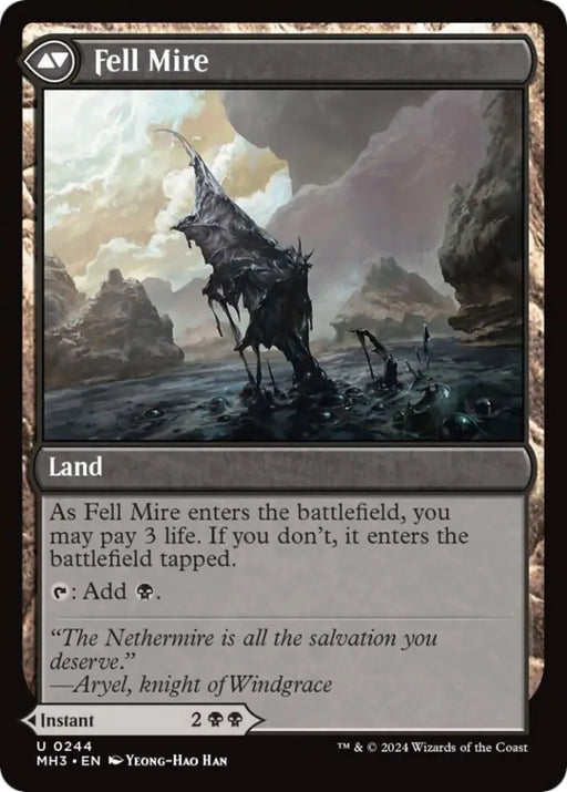 Fell the Profane // Fell Mire [Modern Horizons 3] - MTG Single