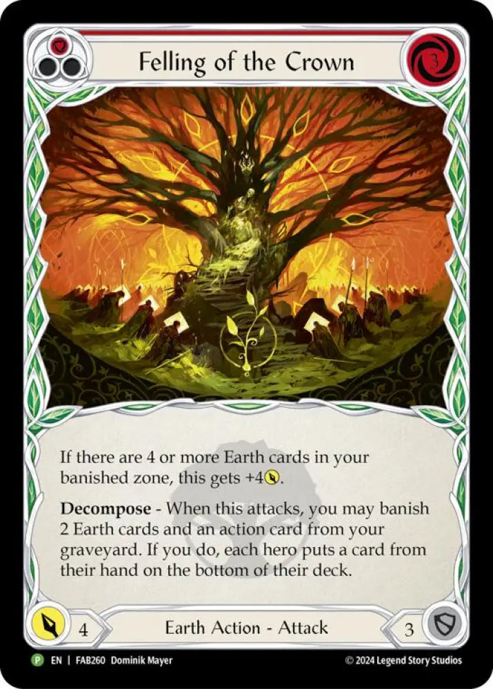 Felling of the Crown [FAB260] (Promo) Cold Foil - Flesh And Blood Single