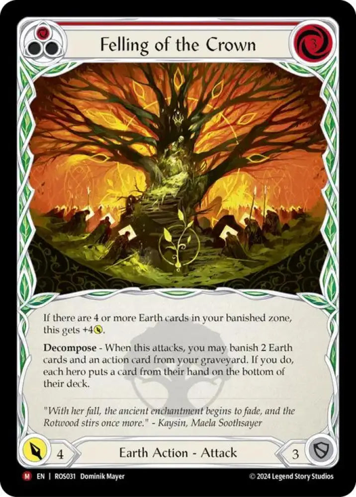 Felling of the Crown [Rosetta] Rainbow Foil - Flesh And Blood Single