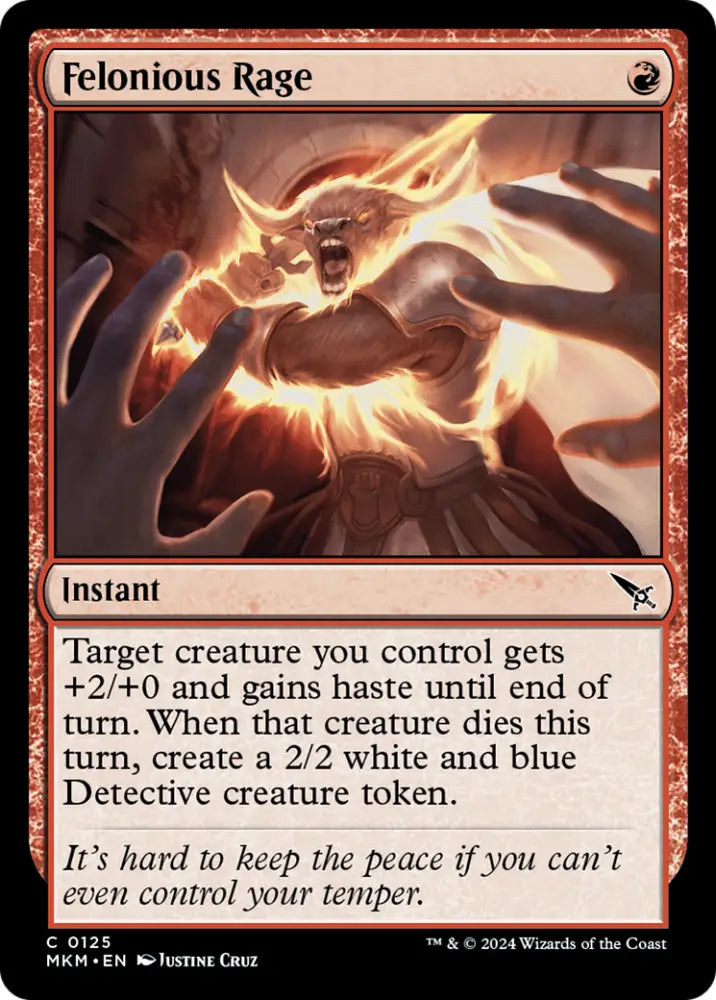 Felonious Rage [Murders at Karlov Manor] - MTG Single