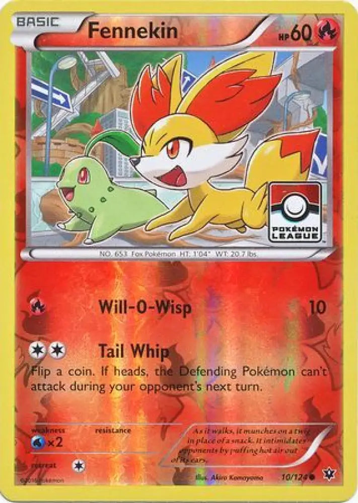 Fennekin (10/124) (League Promo) [XY: Fates Collide] - Pokemon Single