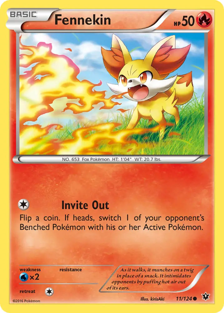 Fennekin (11/124) [XY: Fates Collide] - Pokemon Single