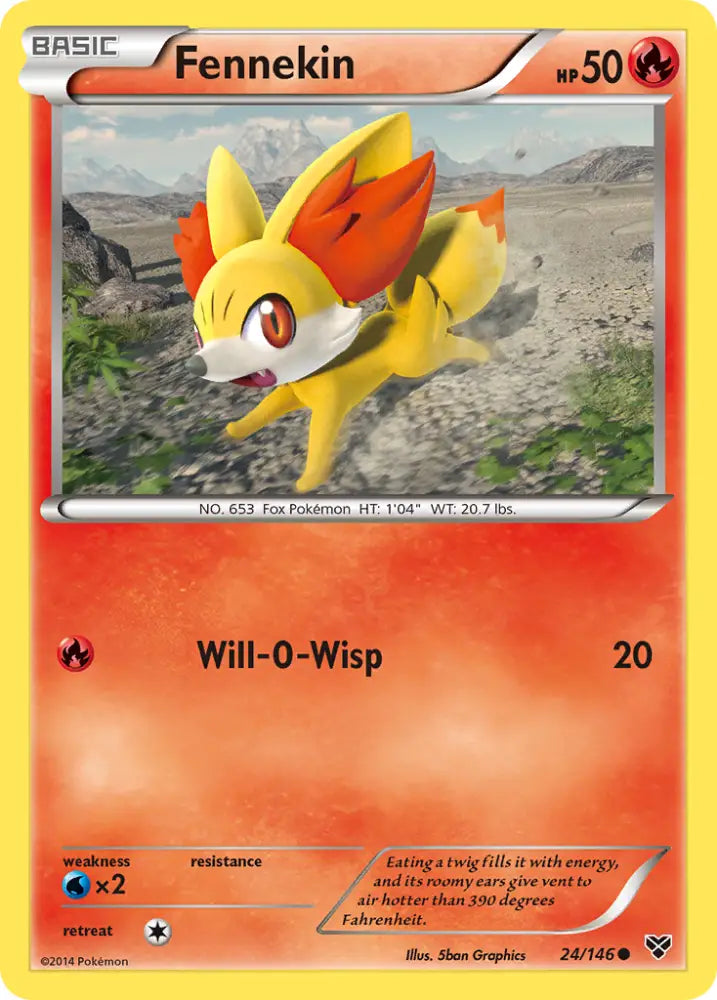 Fennekin (24/146) [XY: Base Set] - Pokemon Single
