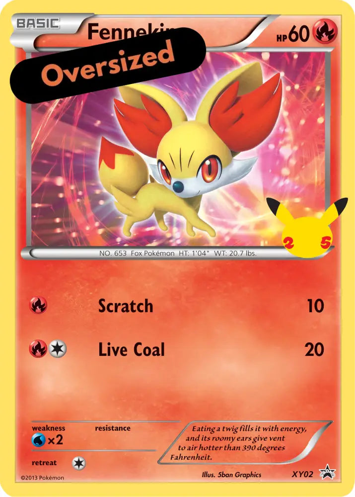 Fennekin (XY02) (Jumbo Card) [First Partner Pack] - Pokemon Single