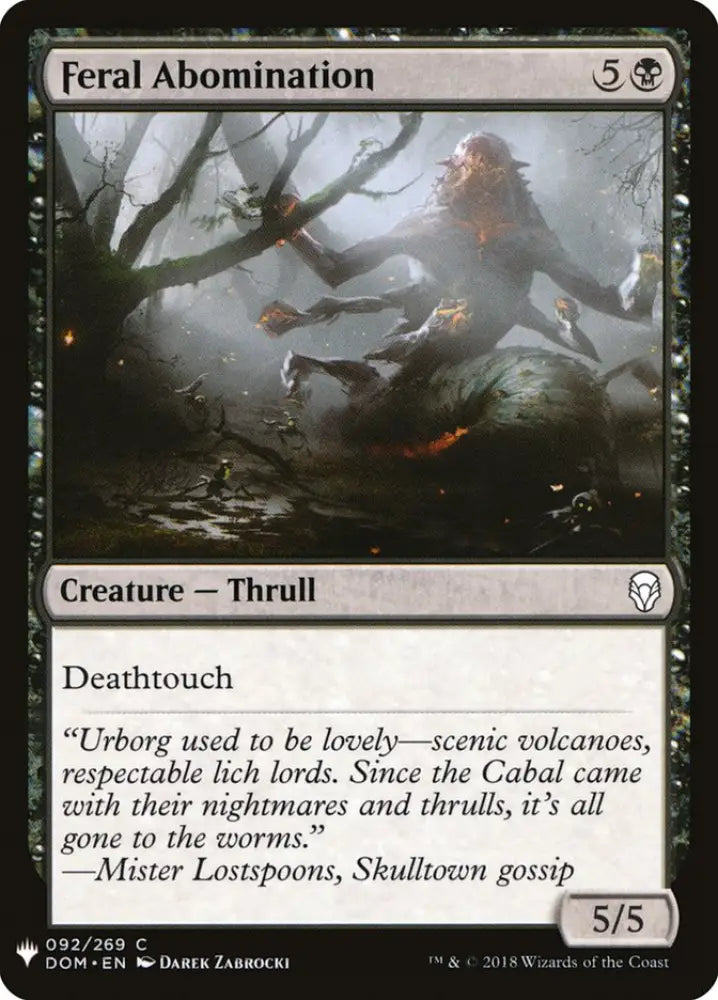 Feral Abomination [Mystery Booster] - MTG Single