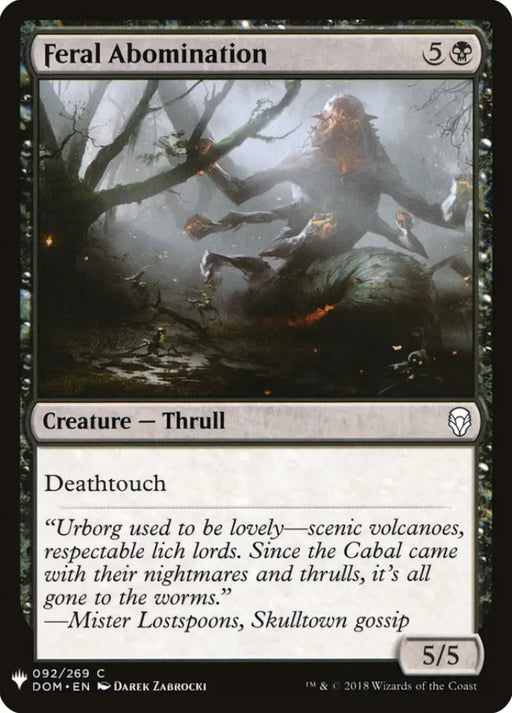 Feral Abomination [Mystery Booster] - MTG Single