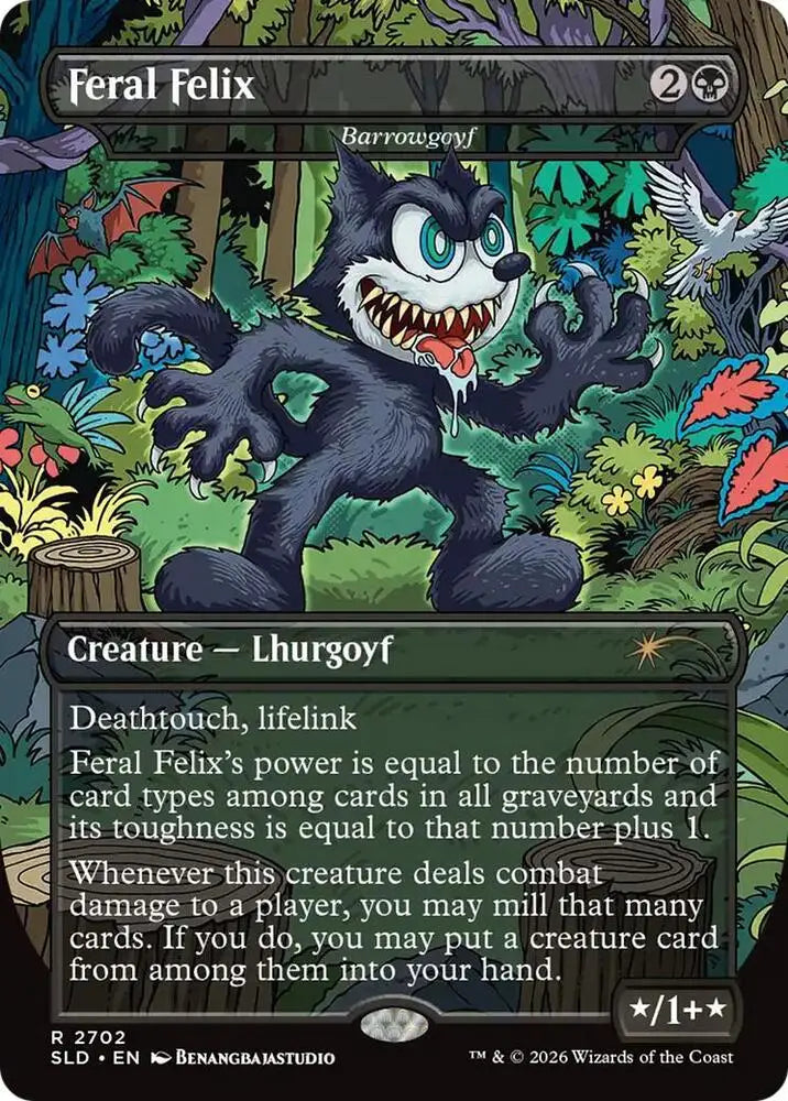 Feral Felix  - Barrowgoyf (2702) [Secret Lair Drop]