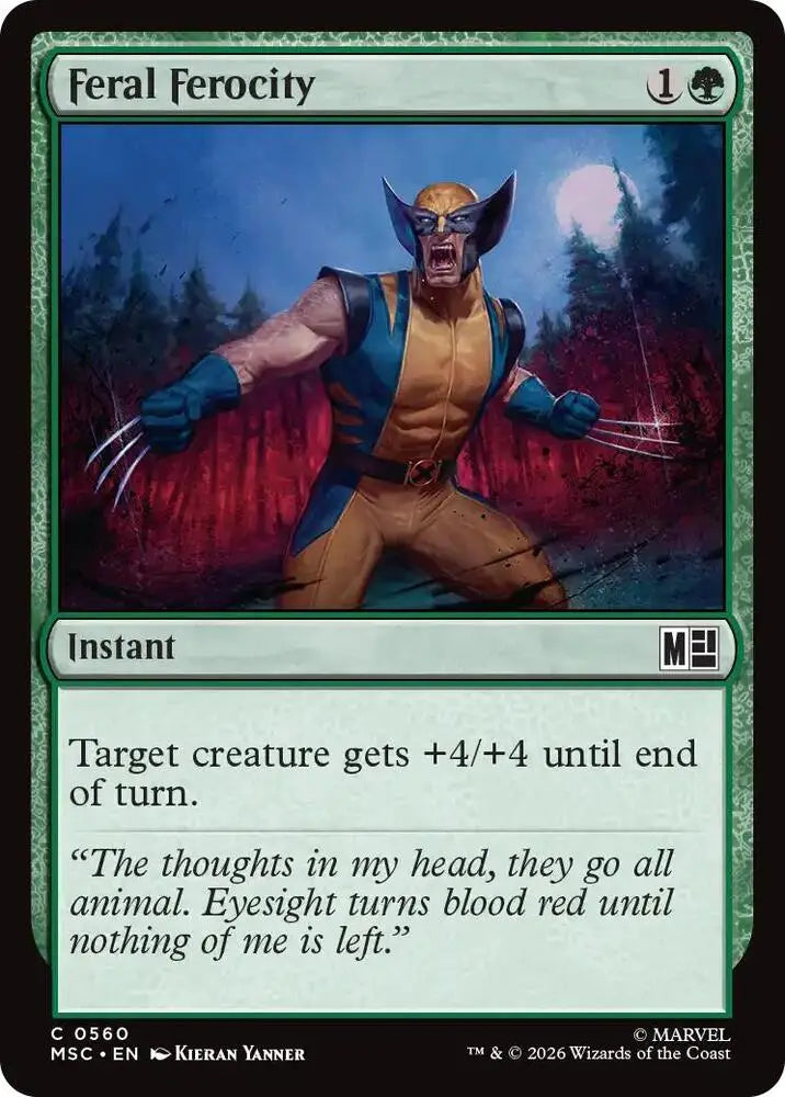 Feral Ferocity (560) [Marvel Super Heroes Commander]
