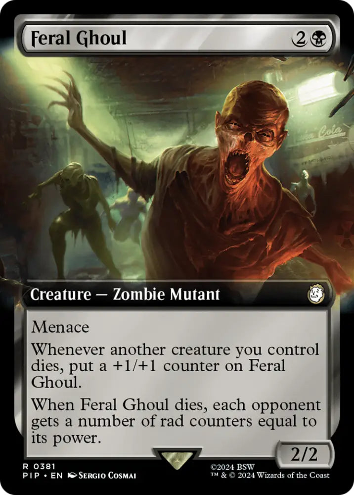 Feral Ghoul (Extended Art) [Fallout] - MTG Single