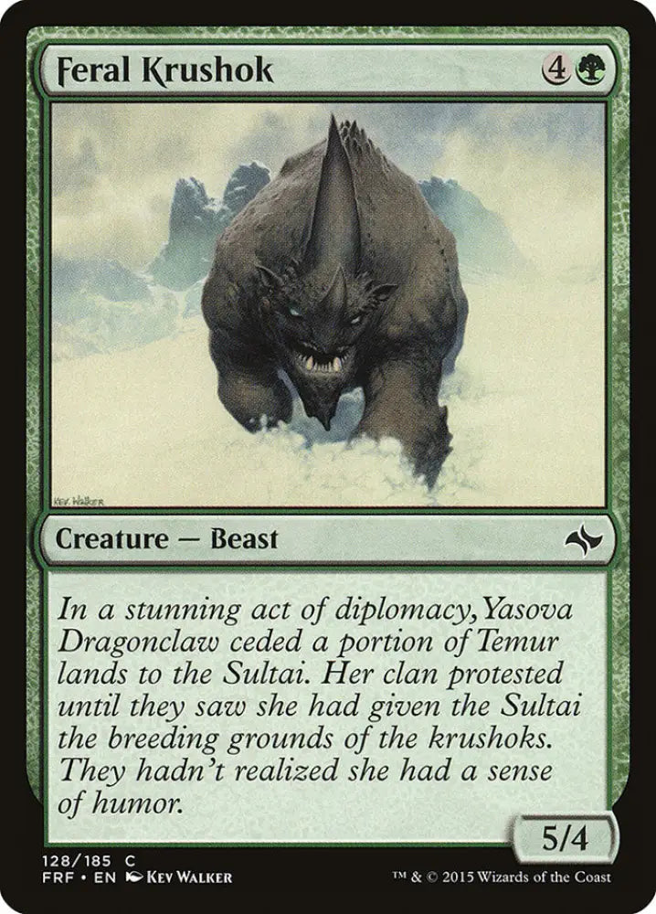 Feral Krushok [Fate Reforged] - MTG Single