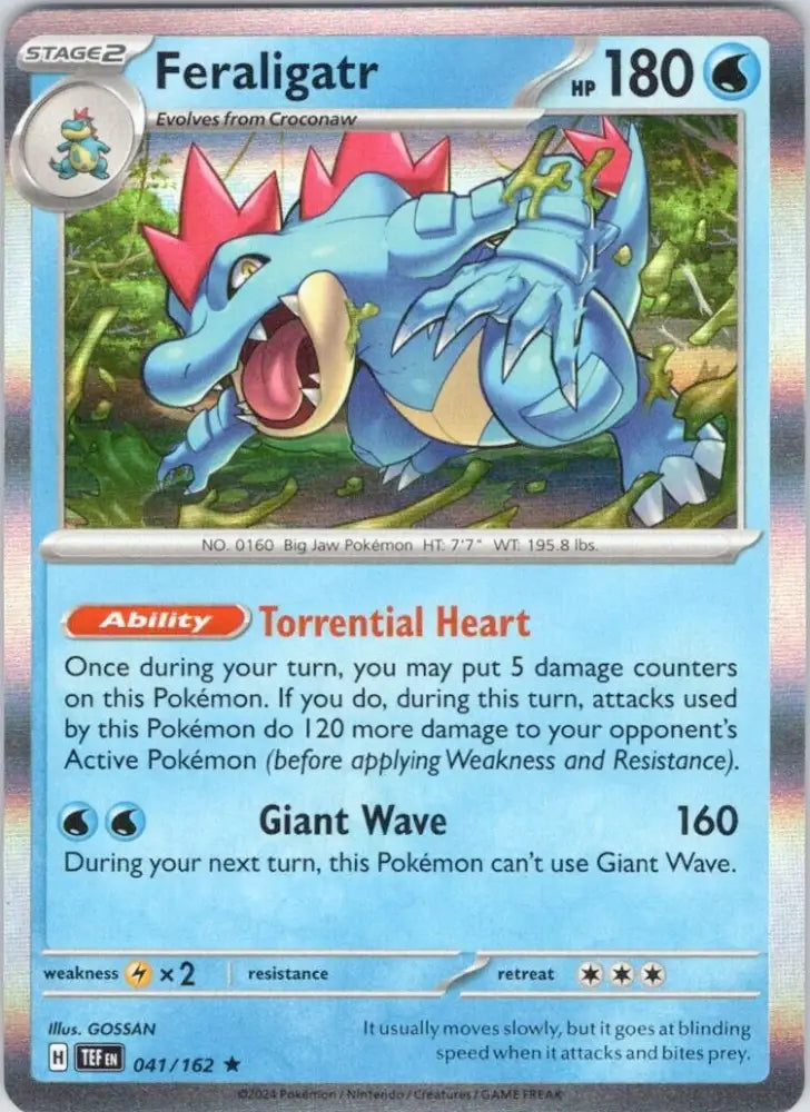 Feraligatr (041/162) [Scarlet & Violet: Temporal Forces] - Pokemon Single